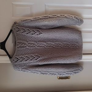 Vintage knit Stretchy Cable Knit sweater Made in Kuria